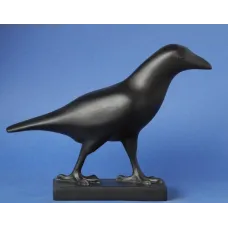 Sculptuur Pompon Kraai zwart.