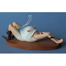 Sculptuur Mensenetende vis