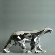 Sculptuur Orlinski - Ijsbeer Silver